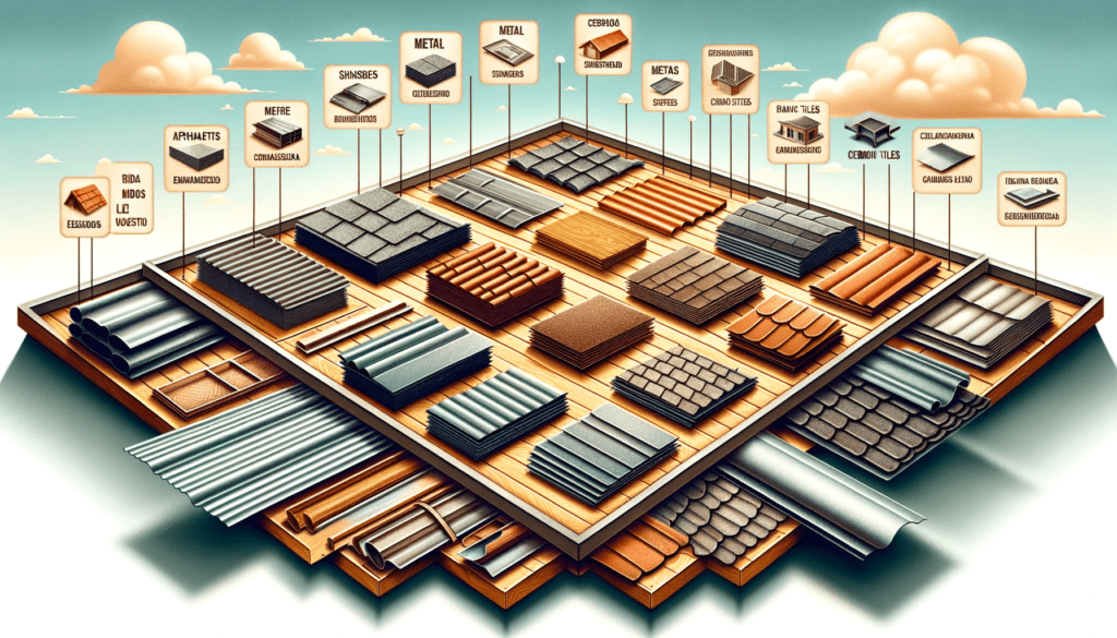 Nombres de materiales para roofing